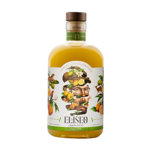 ELISEO LIMONCELLO, Peruanischer Premium-Zitrusfrucht Likör 50cl 32% Cuzco Peru
